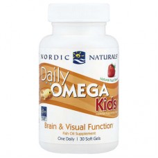 Nordic Naturals, Daily Omega Kids™, натуральні фрукти, 30 капсул